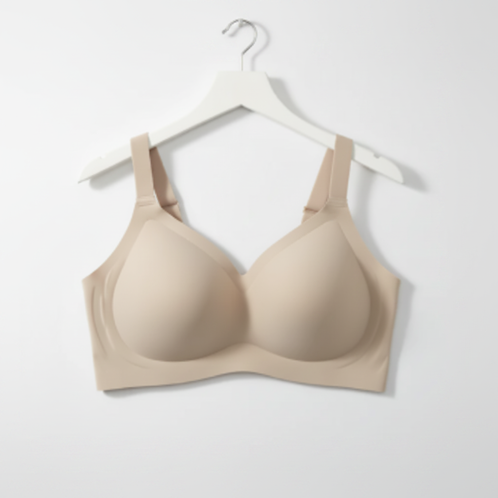 Beige Wireless Comfort Bra