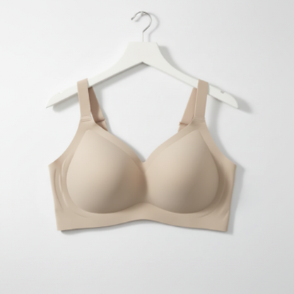 Beige Wireless Comfort Bra