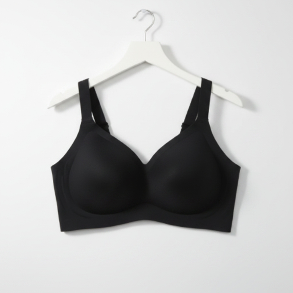 Black Wireless Comfort Bra